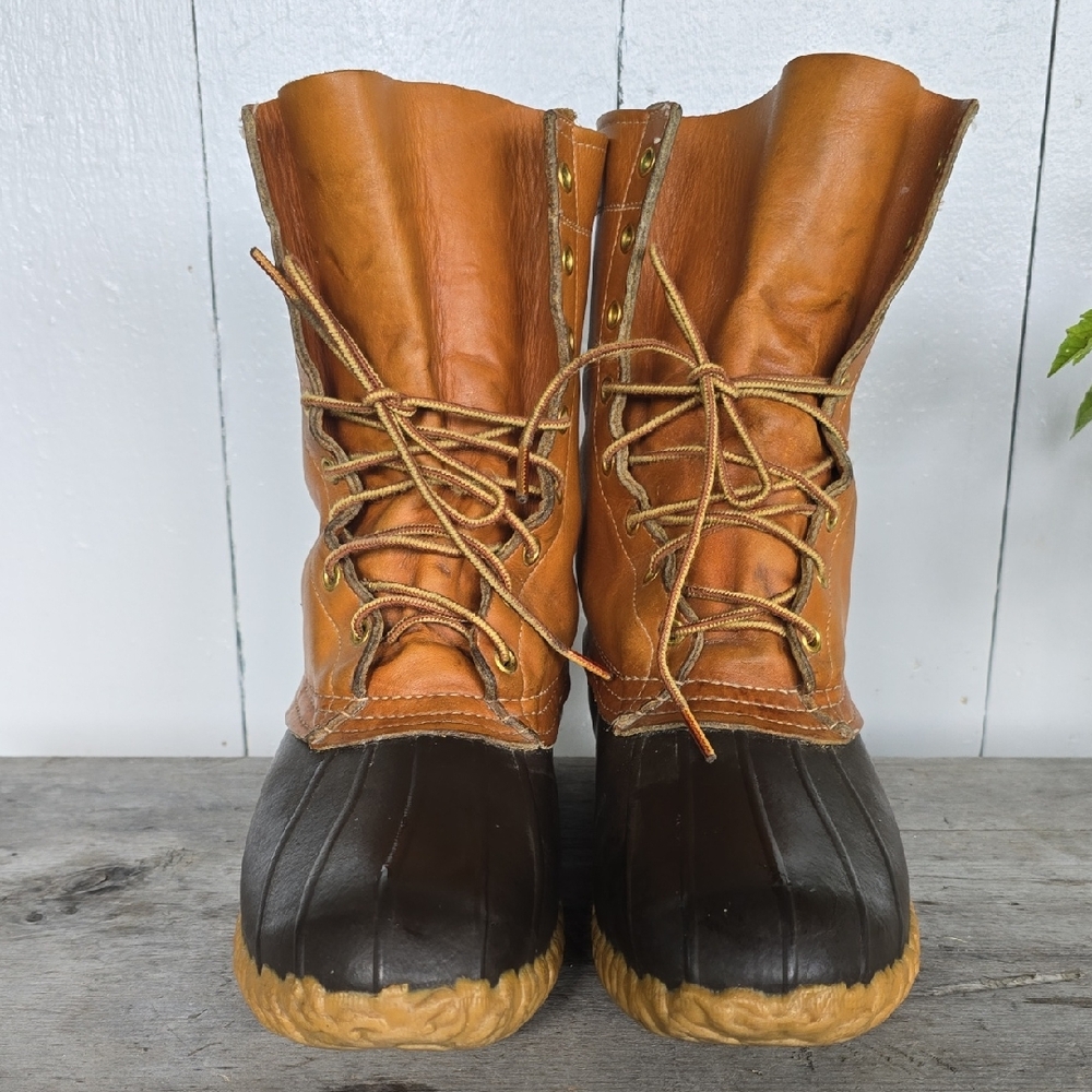 Vintage 8" L.L. Bean 8 Eyelet Maine Duck Boots size 11